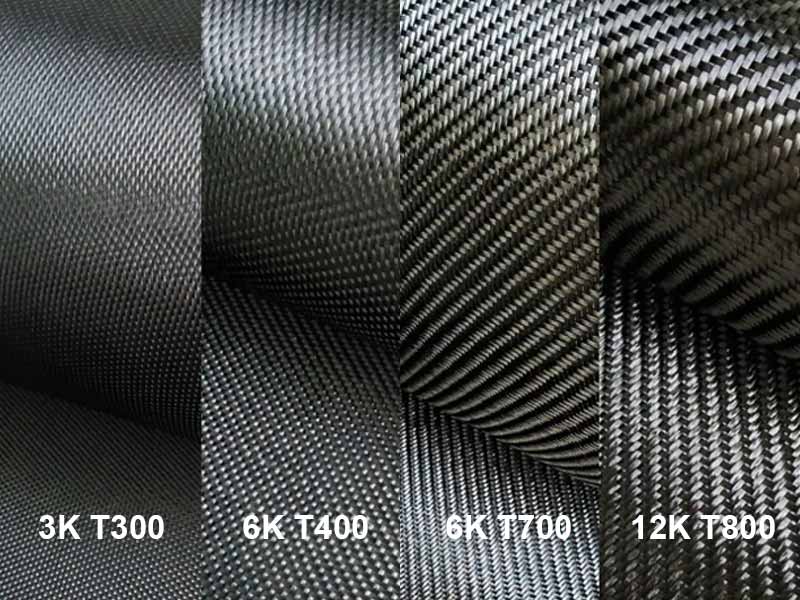 carbon fiber grades and tow sizes