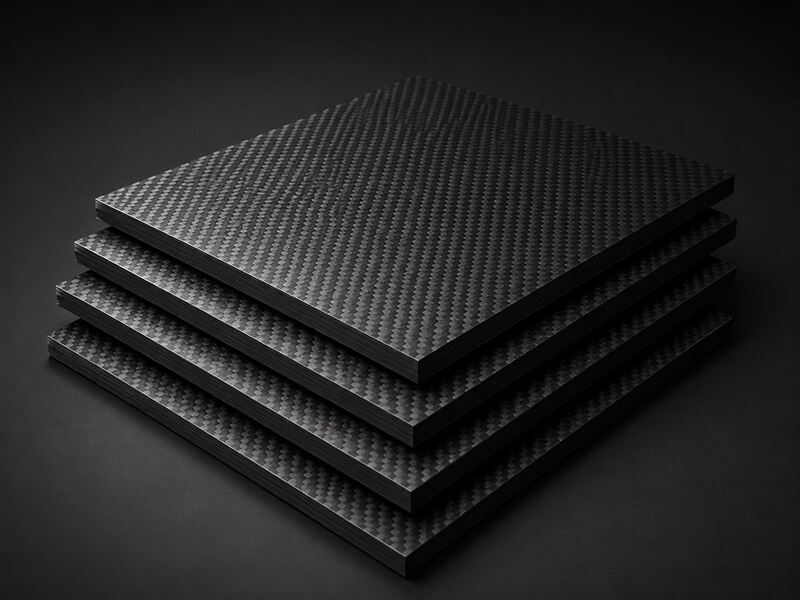 Carbon fiber panels for flat surfaces covers and enclosures
