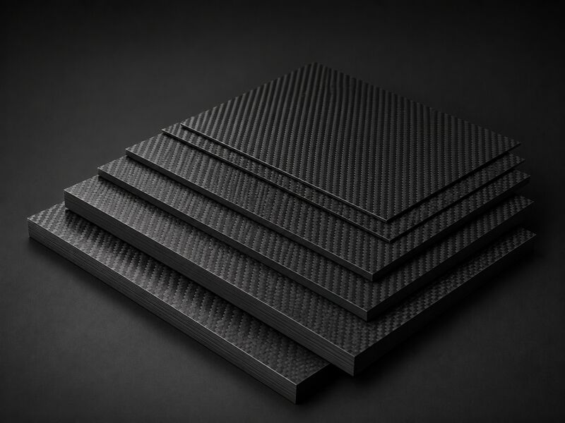 Stacked carbon fiber plates for rigid structural applications