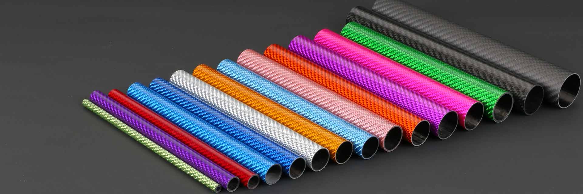 Carbon Fiber Tubes with Various Color